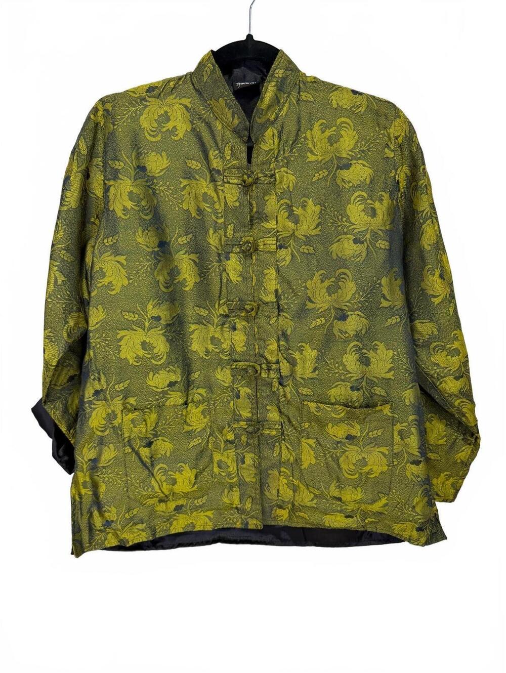 Kashi Medium Rayon Floral Pattern Shirt Jacket